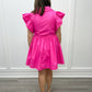 Mila Dress - Barbie Pink Short Dresses Entro