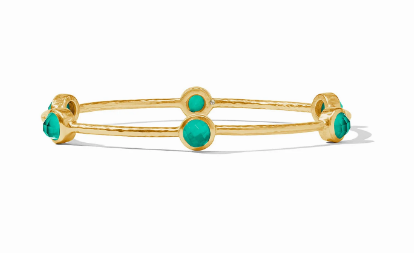 Milano Luxe Bangle - Iridescent Emerald Green - Medium Bracelets Julie Vos   