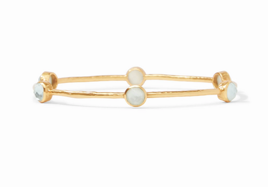 Milano Luxe Bangle - Iridescent Aquamarine Blue - Small Bracelets Julie Vos   