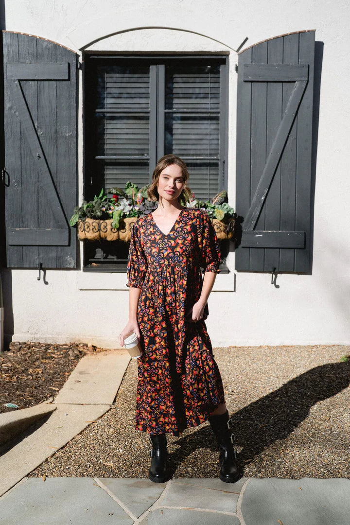 Market Dress - Black Long Dresses Briton Court   