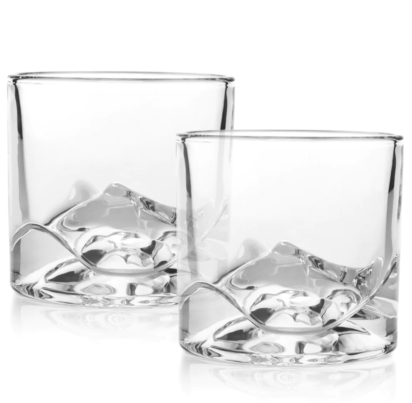 Mt. Denali Whiskey Glass Set of 2 Kitchen + Entertaining Liiton   