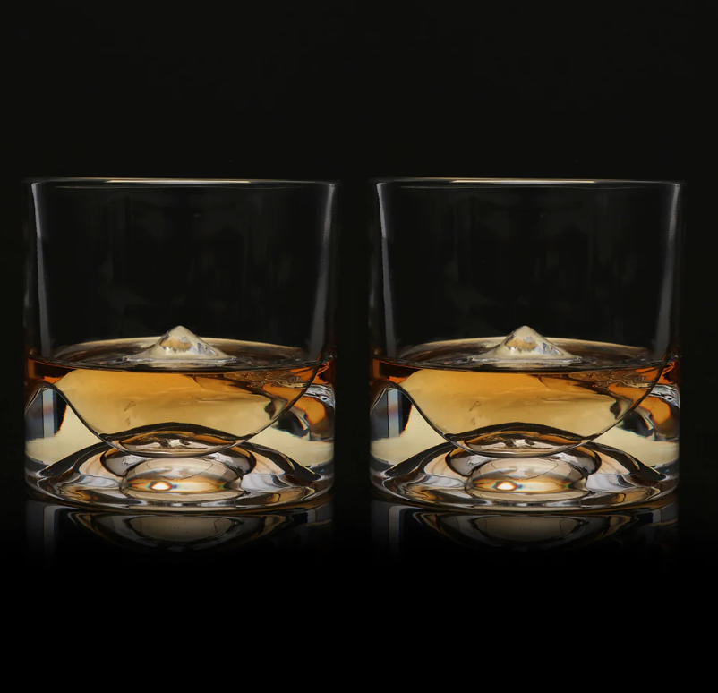 Mt. Denali Whiskey Glass Set of 2 Kitchen + Entertaining Liiton   