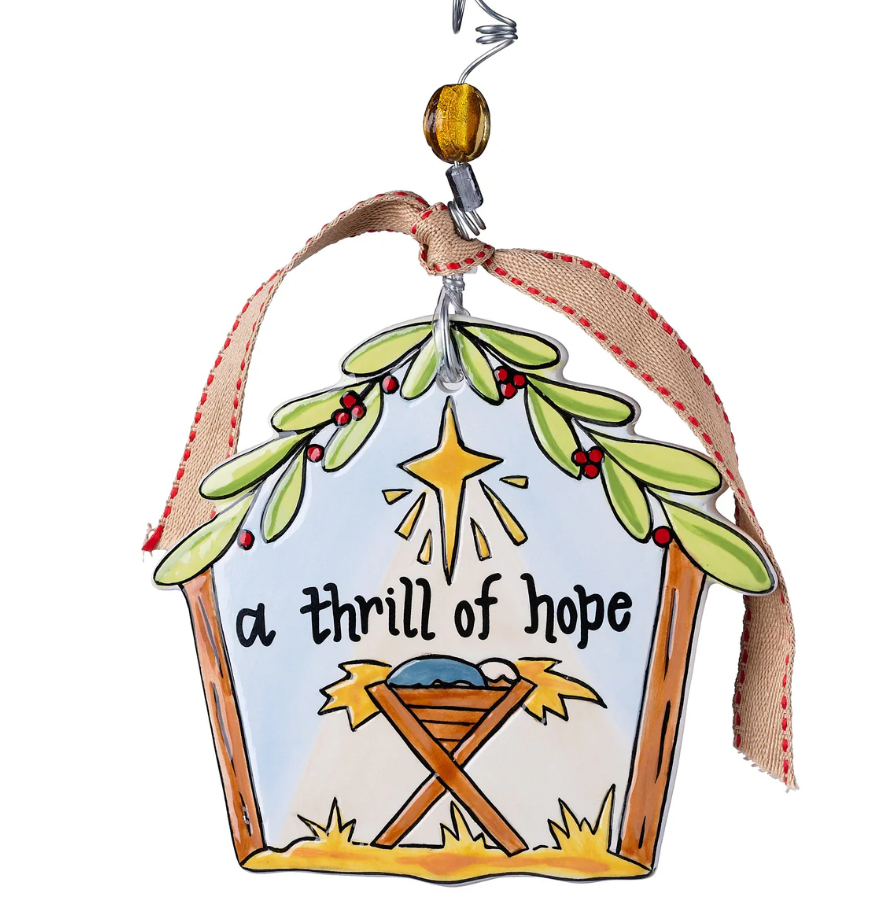 Thrill Of Hope Flat Ornament Seasonal Glory Haus   