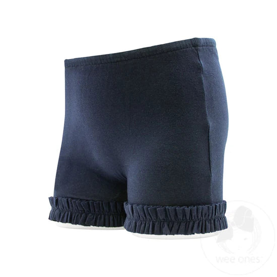 Navy Ruffle Trim Wundershorts Kids Misc Accessories Wee Ones   