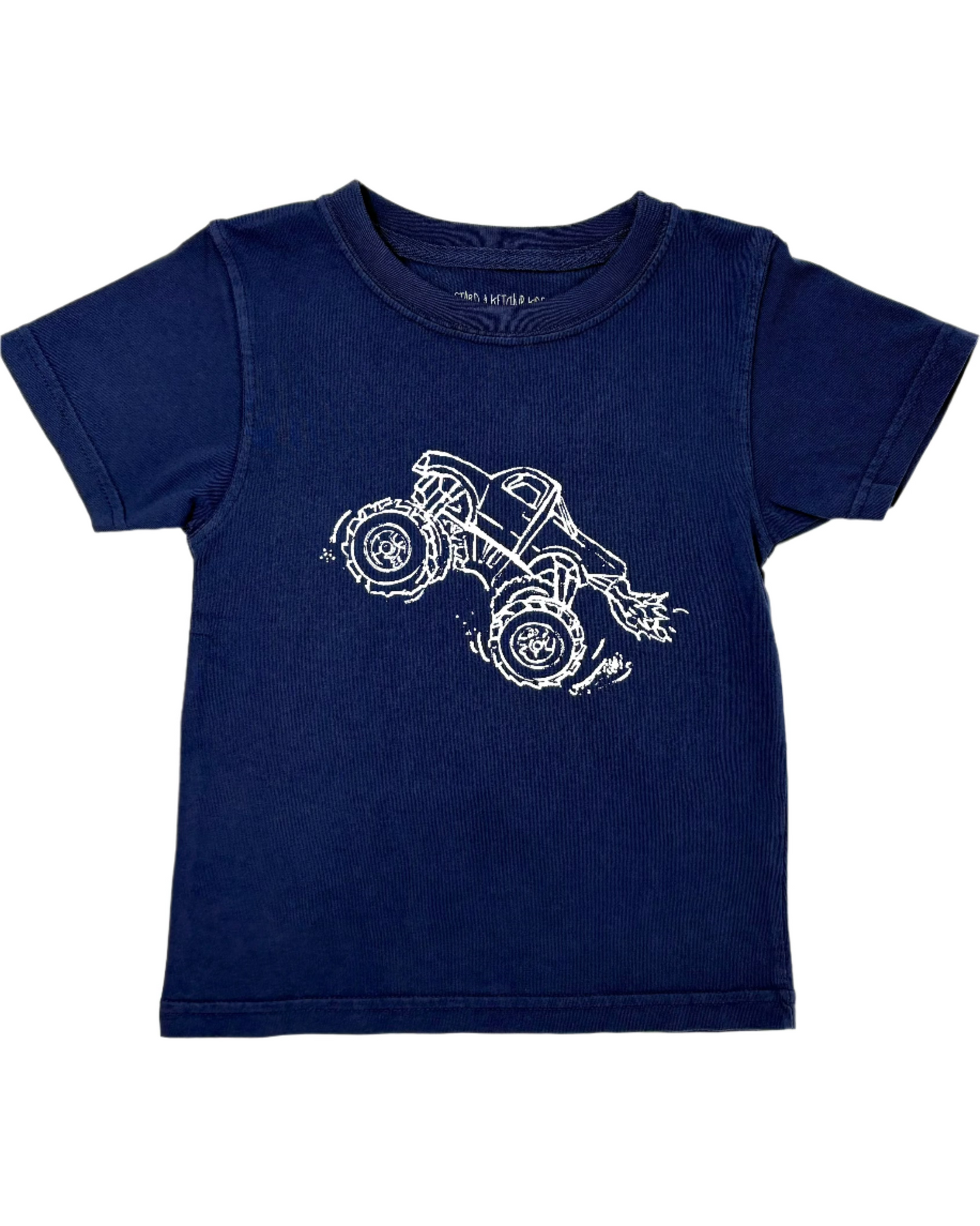 Navy SS Monster Truck Tshirt Boys Tees Mustard & Ketchup