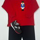 Boys Deep Red Sweatshirt w/ Nutcracker Boys Sweaters + Sweatshirts Luigi   