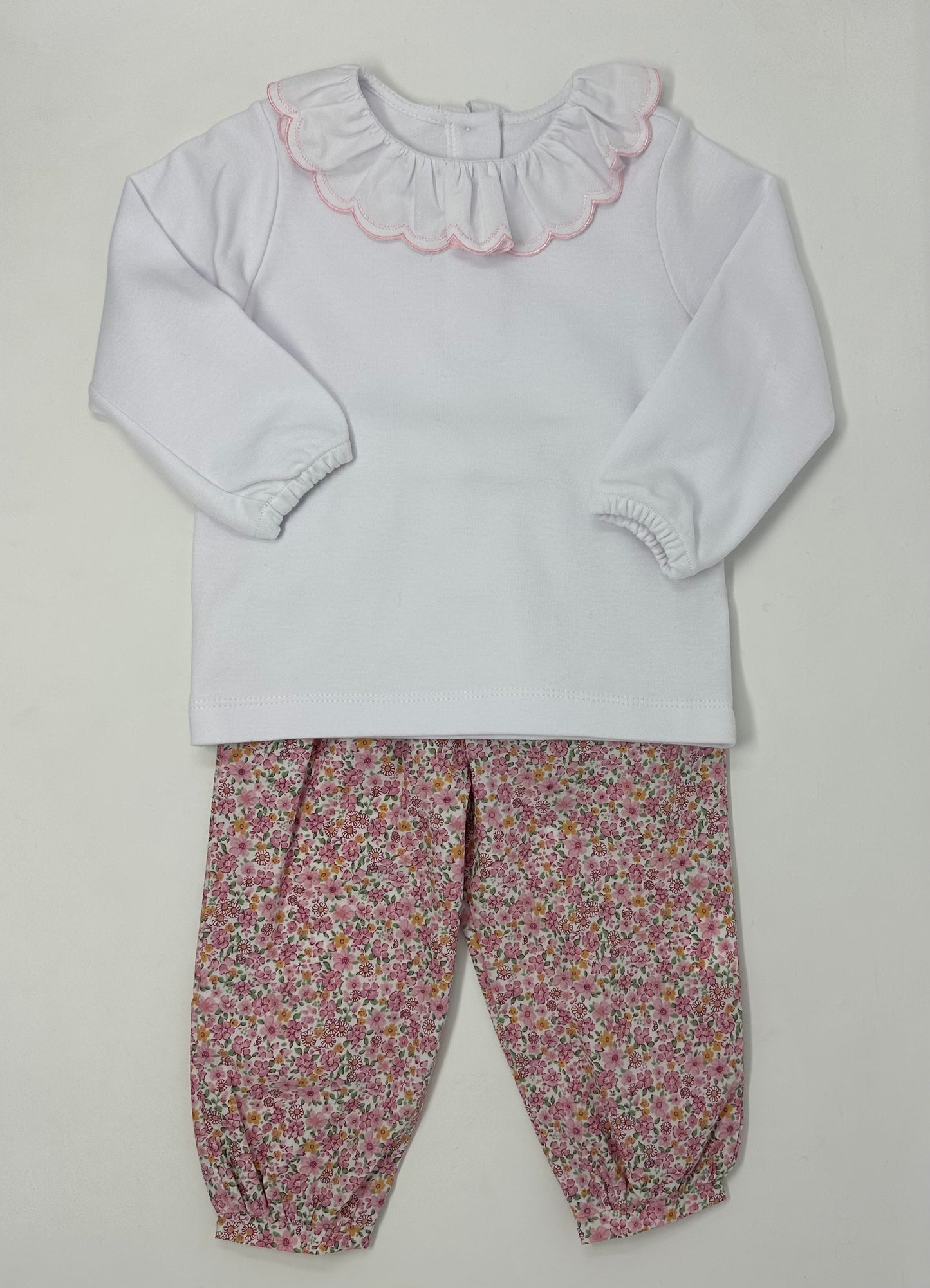 Banded Bow Pant - Oakleigh Floral Girls Pants + Leggings Little English   