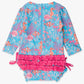 Ocean Tides L/S One Piece Rash Guard Kids Swim Rufflebutts