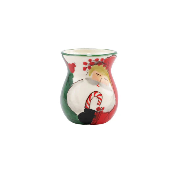 Old St. Nick Bud Vase Seasonal Vietri   