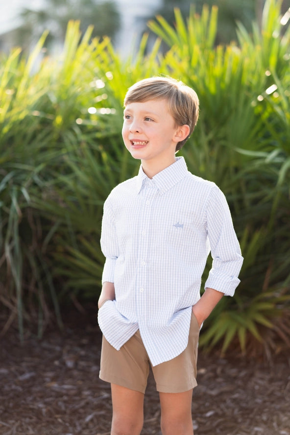 Palmer Performance Boys Short - Khaki Boys Shorts Saltwater Boys