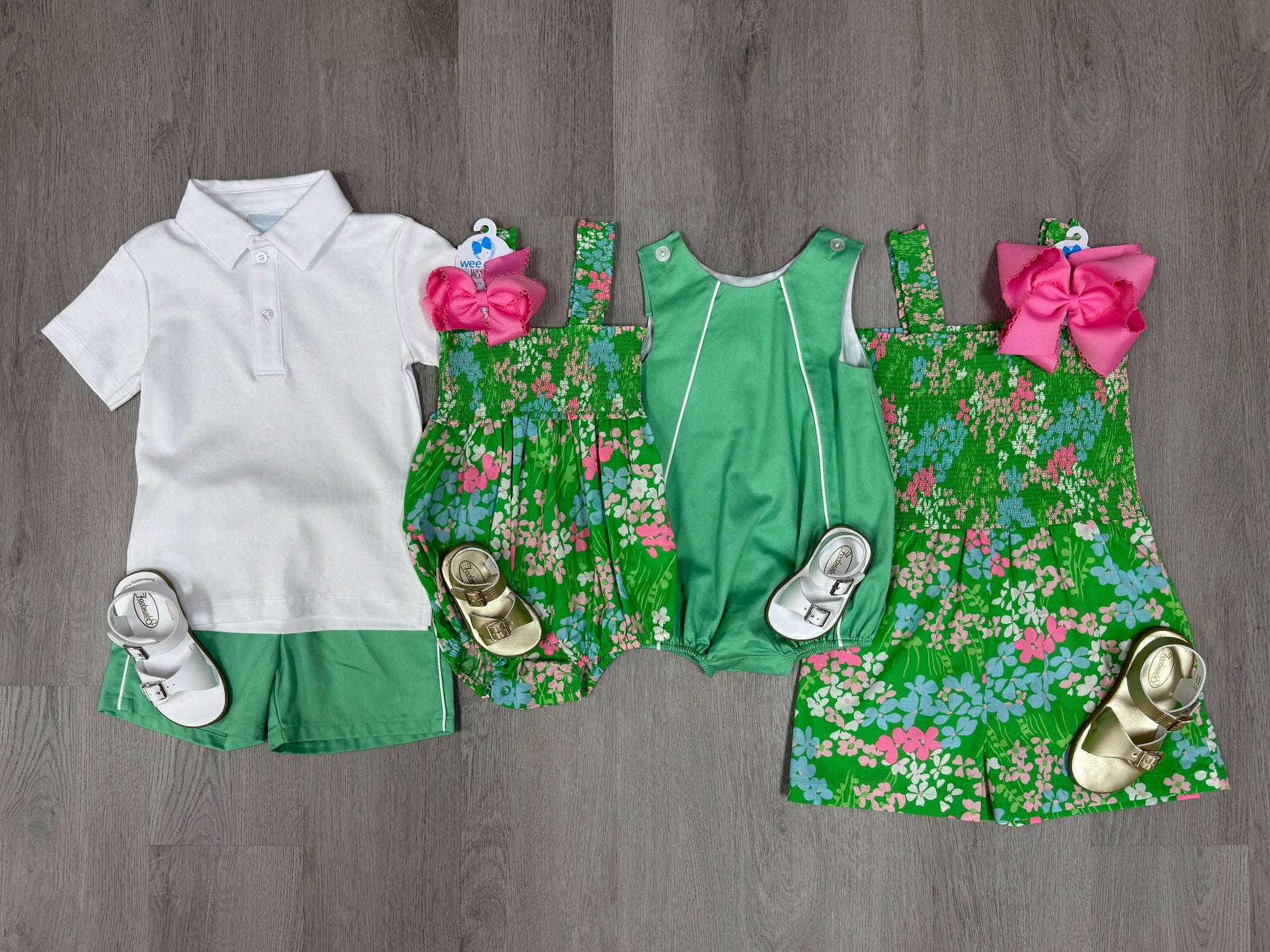 Vivi Romper - Palmetto Floral Girls Bubbles + Rompers Little English