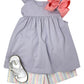 Pastel Stripe Scalloped Short Set Girls Sets Banana Split