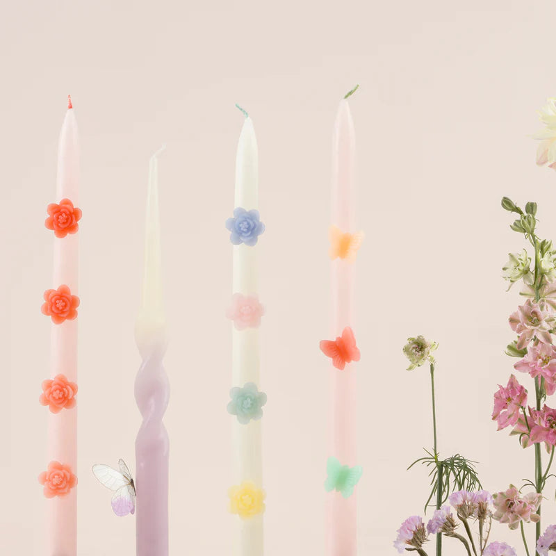 Pastel Flower Taper Candles Candles Meri Meri