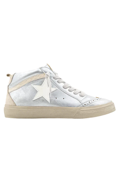 Paulina Kids - White Silver Girls Shoes Shu Shop   