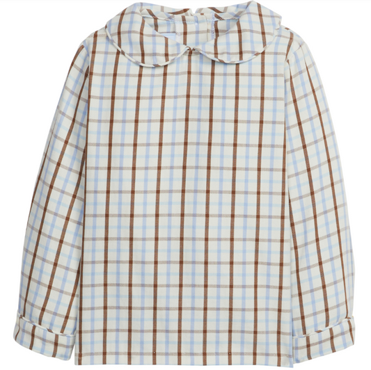 Peter Pan Shirt - Brownfield Plaid Boys Shirts + Polos Little English   