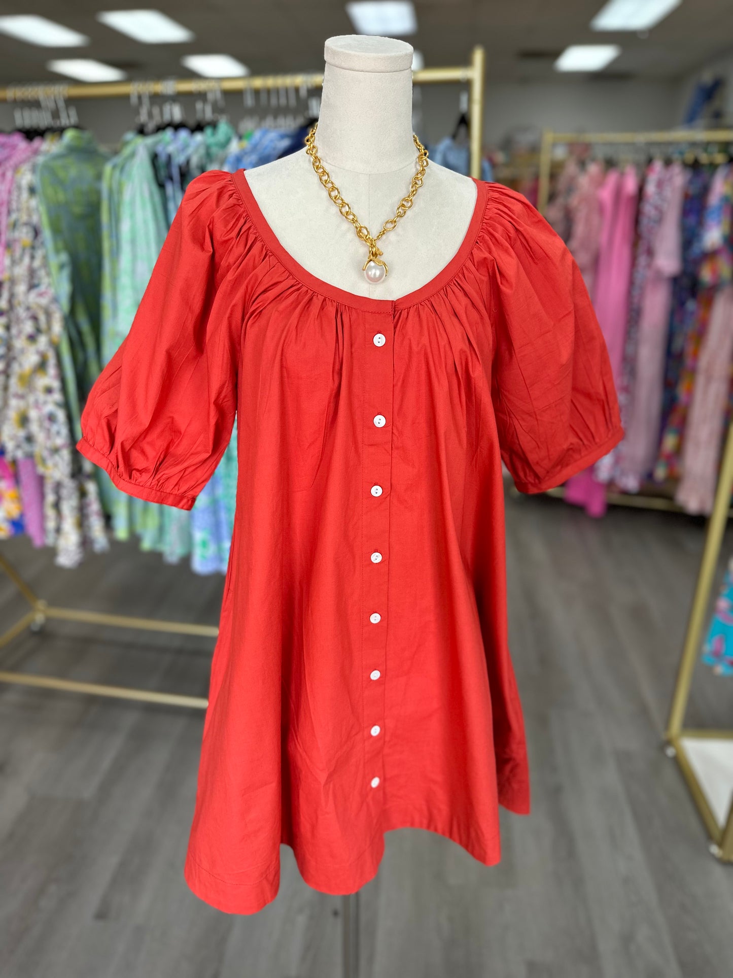 Day Dress - Red Short Dresses Livro   