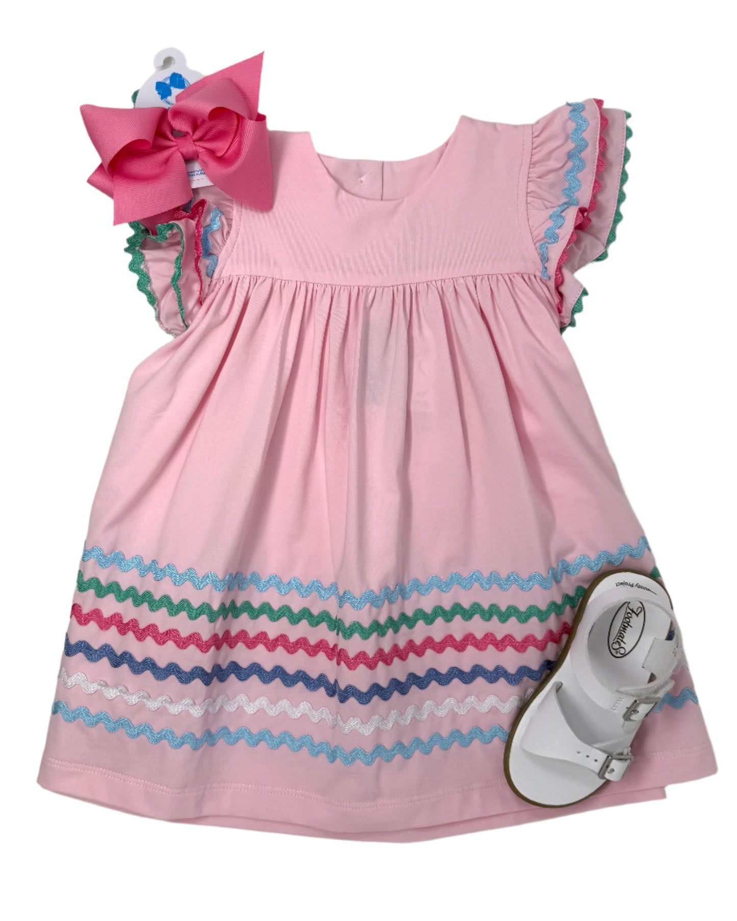 Pink A/S Ric Rac Dress Girls Play Dresses Banana Split