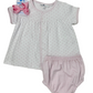 Pink Gingham Dots Diaper Cover Set Baby Sleepwear Magnolia Baby