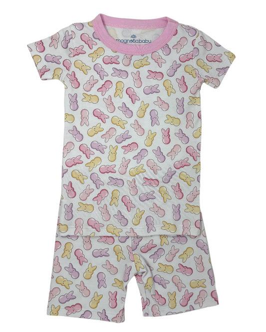 Pink Peep-Tastic Short Pajamas Kids Pajamas Magnolia Baby