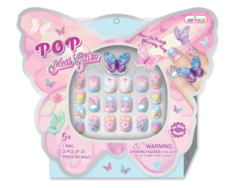 Pop Nail Glitz - Tie Dye Butterfly Kids Misc Accessories Hot Focus   