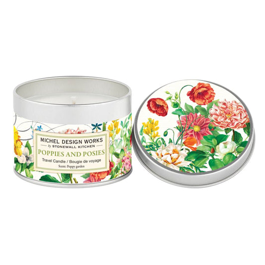 Poppies & Posies Travel Candle Candles Michel Design Works