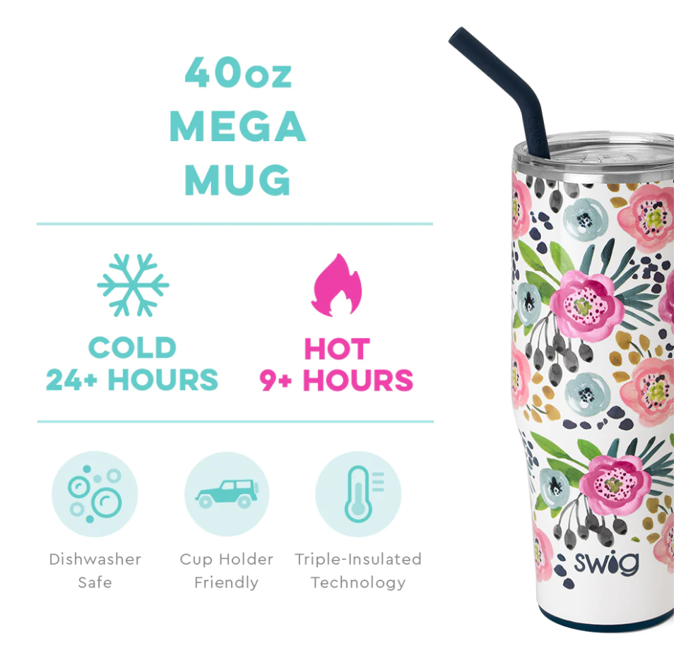 Mega Mug 40 oz Primrose - Heart and Home Gifts and Accessories
