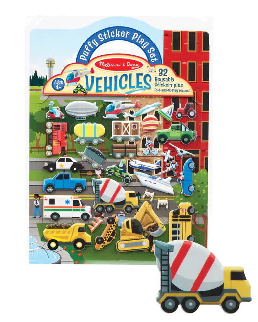 Puffy Sticker - Vehicles Toys Melissa & Doug   