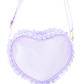 Heart Purse - Lily Lavender Seersucker Kids Backpacks + Bags Bits & Bows   