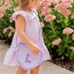 Heart Purse - Lily Lavender Seersucker Kids Backpacks + Bags Bits & Bows   