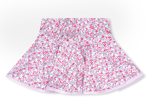 Quinn Skort - Flower Power/Petal Purple Girls Skirts + Bloomers Set Athleisure   