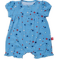 Girls Red White & Bluetiful Modal Magnetic Short Sleeve Romper Baby Sleepwear Magnetic Me   