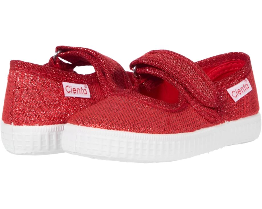 Girl Mary Jane - Red Metallic Girls Shoes Cienta   