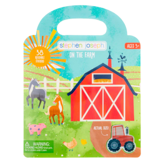 Reusable Sticker Book - Book Farm Toys Stephen Joseph   