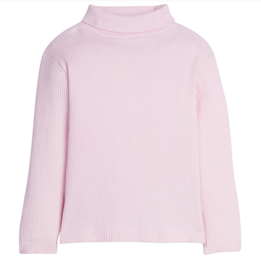 Ribbed Turtleneck - Bubblegum Girls Tops + Tees Bisby   