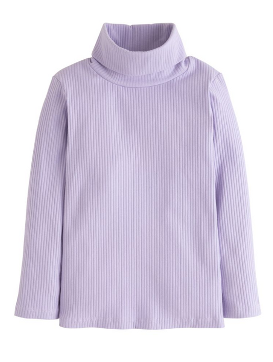 Ribbed Turtleneck - Lilac Girls Tops + Tees Bisby   