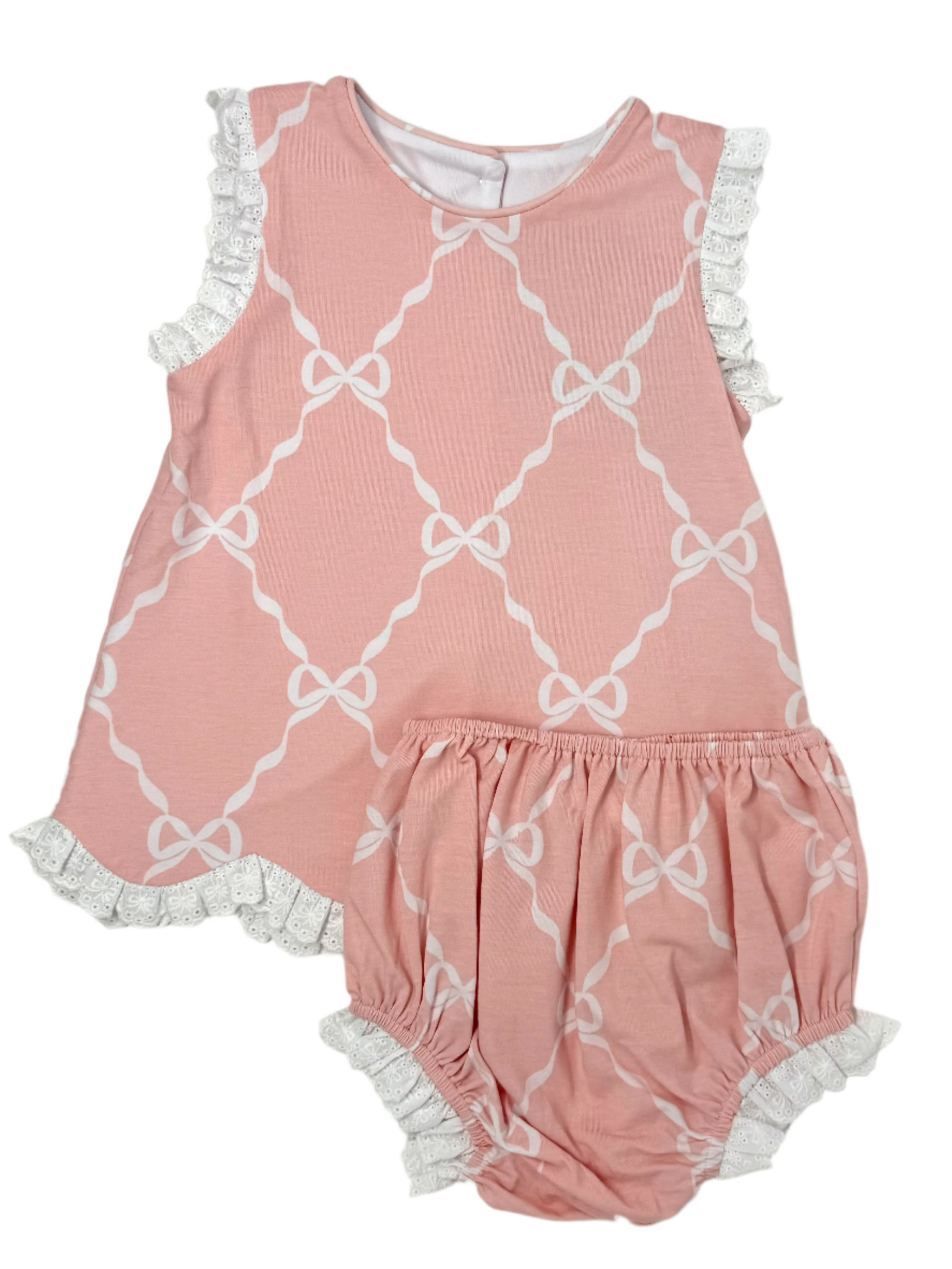 Ribbons & Bows Bloomer Set Girls Bubbles + Rompers Millie Jay