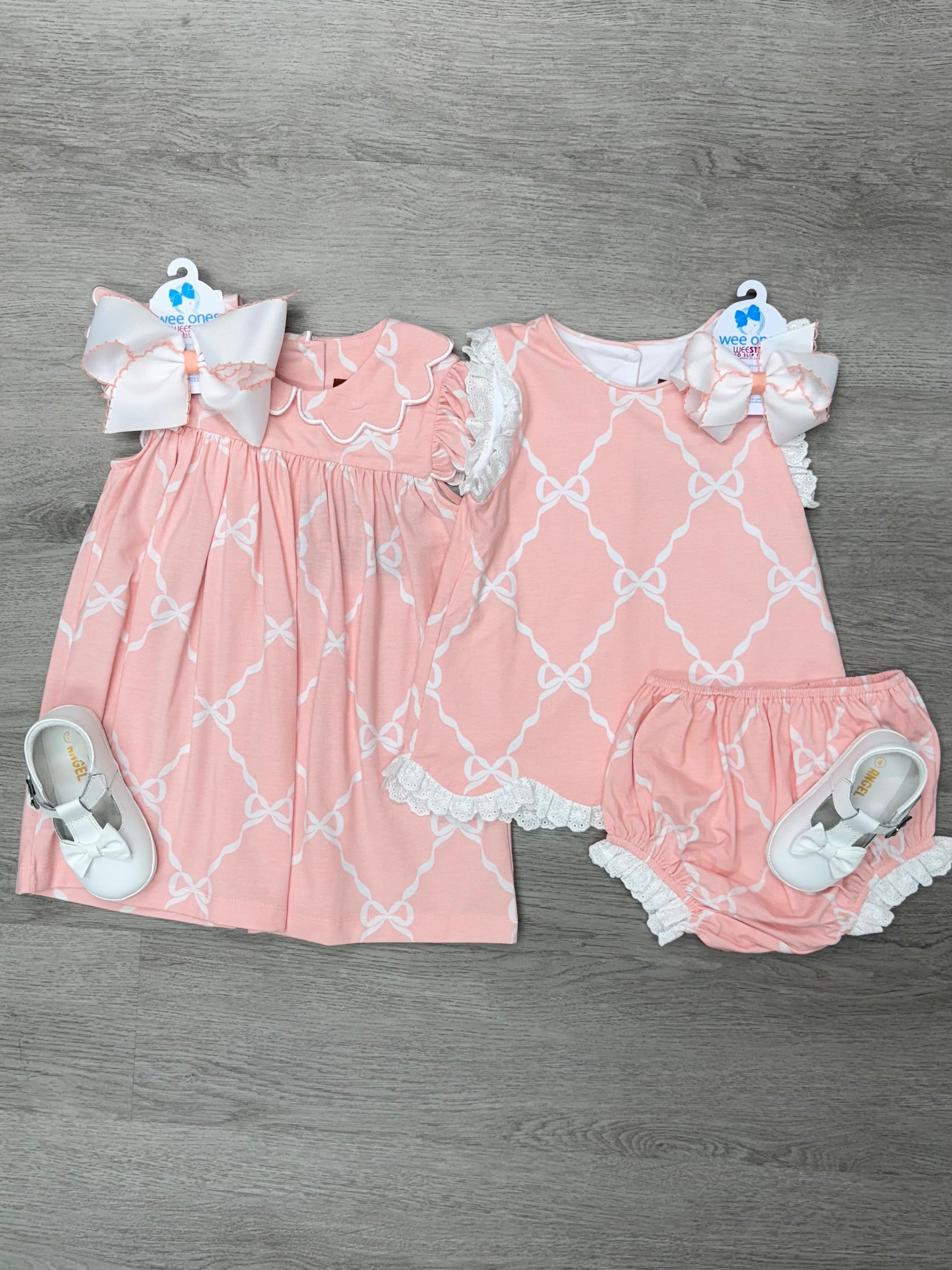 Ribbons & Bows Bloomer Set Girls Bubbles + Rompers Millie Jay