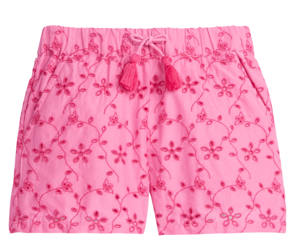 Richmond Shorts - Pink Eyelet Girls Shorts Bisby   