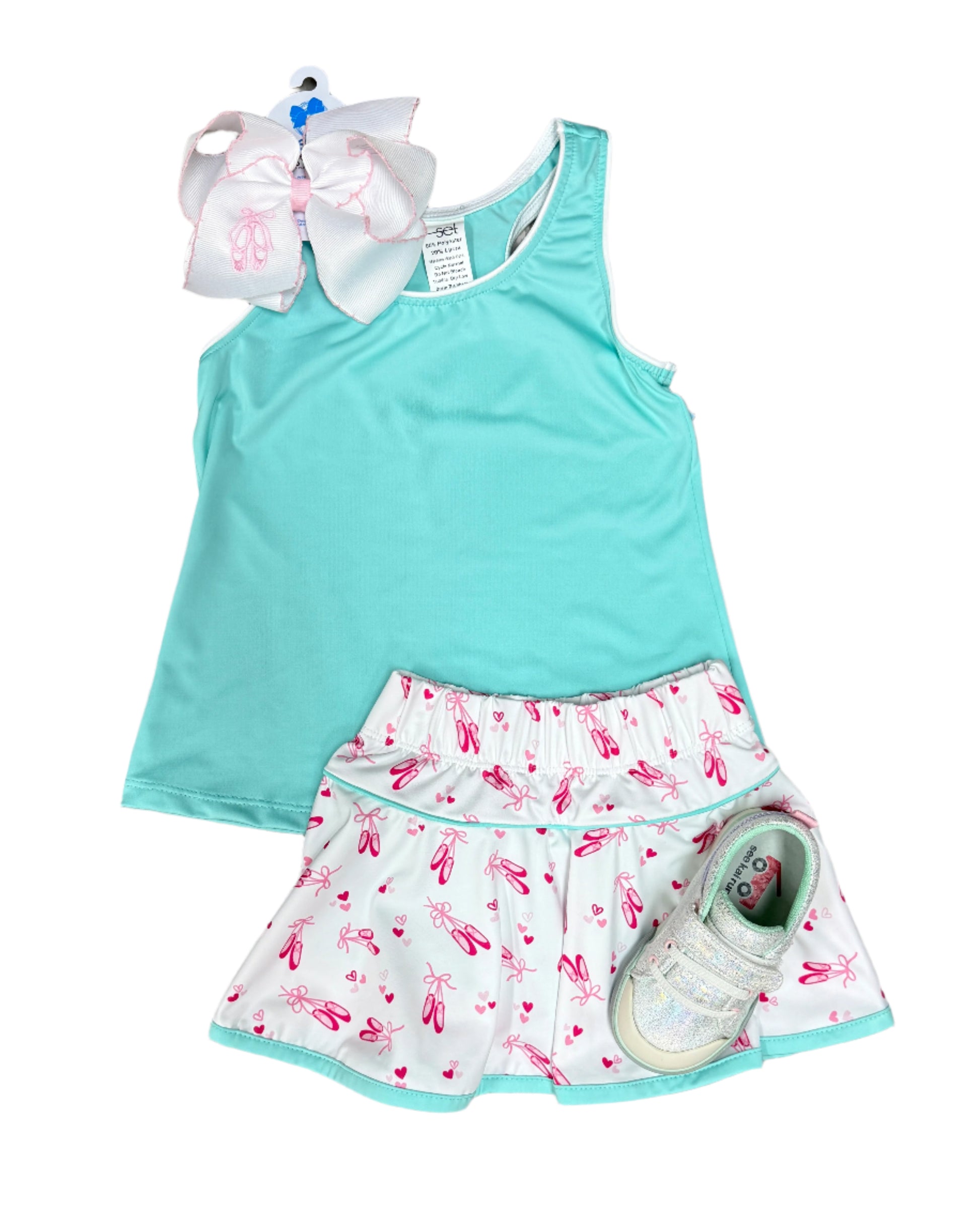 Quinn Skort - Tiny Dancer Girls Skirts + Bloomers Set Athleisure