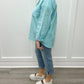 Roll Up Sleeve Shirt w/ Contrast Detail - Greensea Tops Tribal