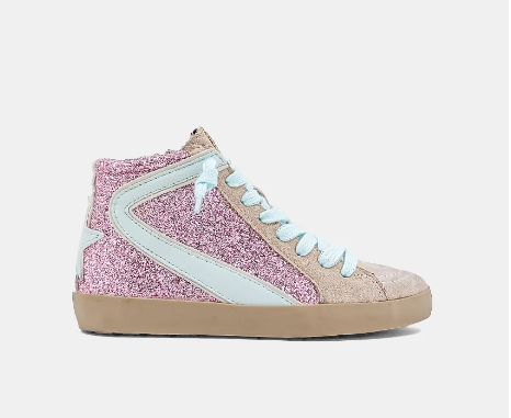 Rooney Toddler - Pink Glitter Girls Shoes Shu Shop   