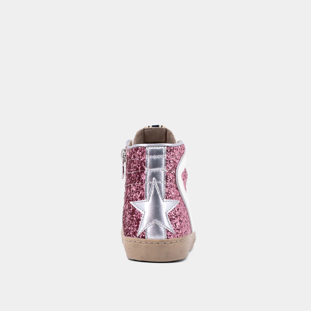 Rooney Mini - Rose Glitter Girls Shoes Shu Shop