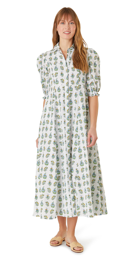 Rosie Shirt Dress - Little Sprigs Long Dresses Livro   