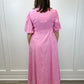 Rosie Dress - Pink Marigolds Long Dresses Livro
