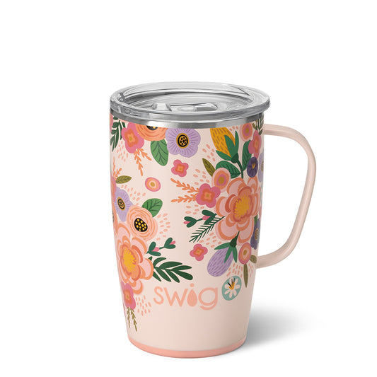 22 oz Travel Mug - Full Bloom Insulated Drinkware Swig   