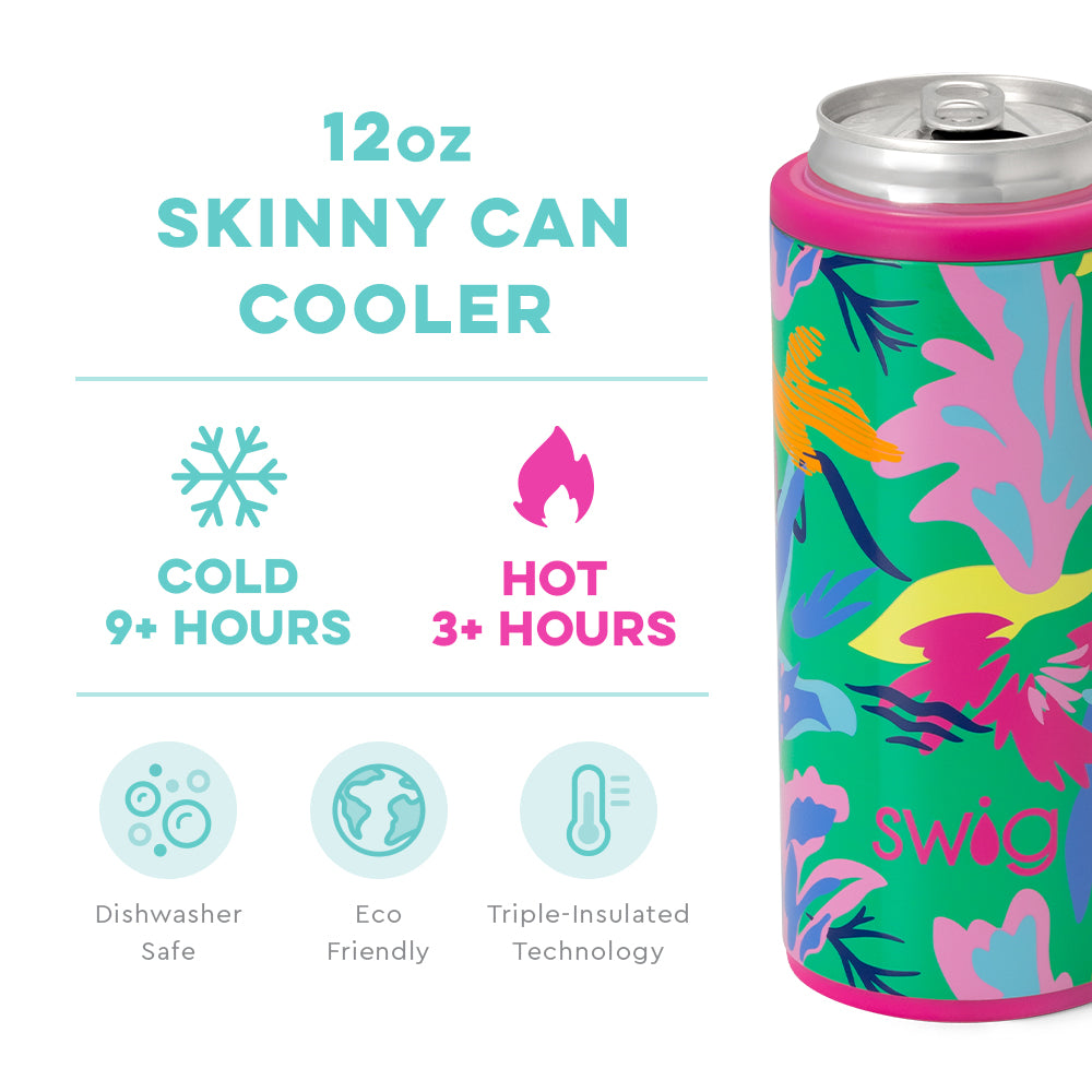 12 oz Skinny Can Cooler - Paradise Insulated Drinkware Swig   