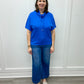 S/S Funnel Neck Top w/ Drawcord - Riviera Tops Tribal
