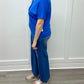 S/S Funnel Neck Top w/ Drawcord - Riviera Tops Tribal