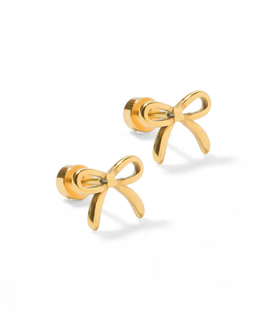 Screwback Stud - Sadie - Gold Kids Jewelry Linny Co
