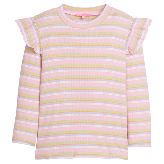 Sadie Top - Pastel Stripe Girls Tops + Tees Bisby   